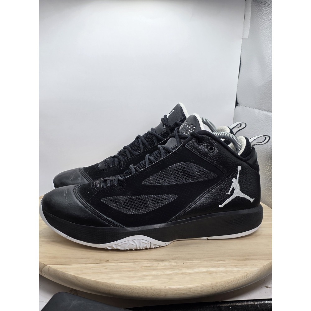 Men's Size 9.5 - Nike Air Jordan 2011 Q Flight Sneakers Shoes Black 454486-006